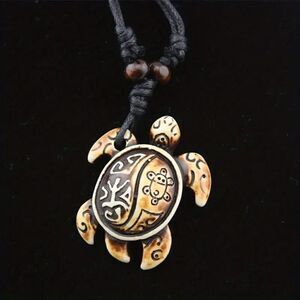 Imitation Bone Turtle Necklace